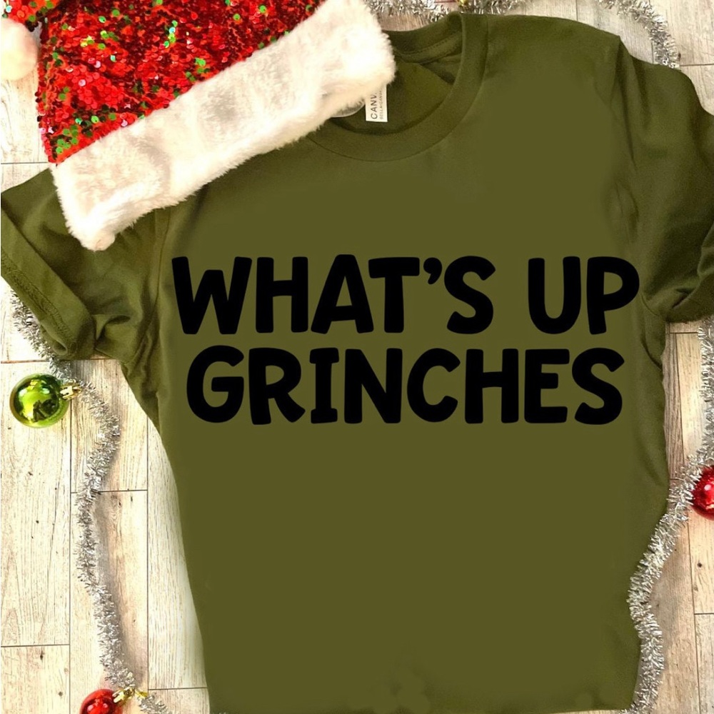 Custom made holiday tees with punny phrases, get it?